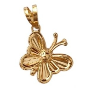 آویز طلا 18عیار پروانه شایلین 0.890گرم