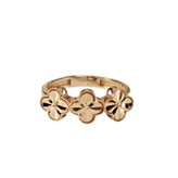 انگشتر طلا 18 عیار ونکلیف سه گل 2.300گرم