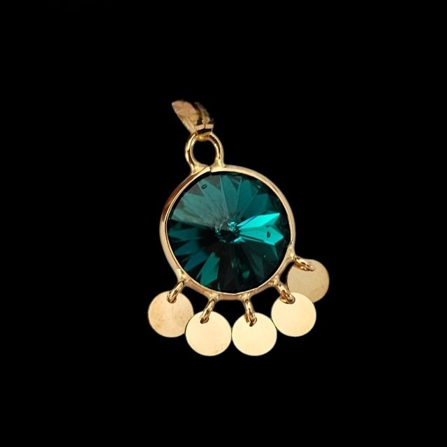 مدال طلا 18عیار سواروسکی دختر شرقی 1.160گرم