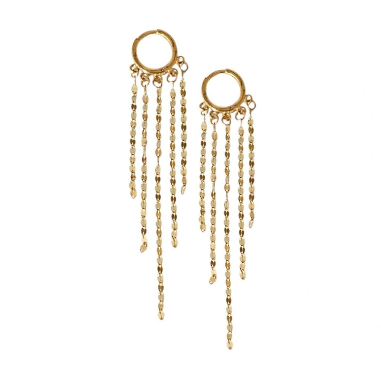 گوشواره طلا 18عیار استارز آبشاری 1.080گرم