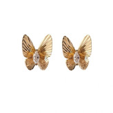 گوشواره طلا 18 عیار میخی پروانه سلنا 1.530گرم