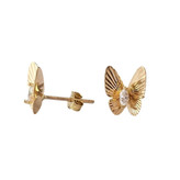 گوشواره طلا 18 عیار میخی پروانه سلنا 1.530گرم