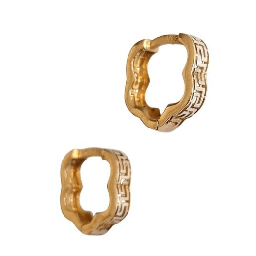 گوشواره طلا 18 عیار گل ورساچه 1.370گرم