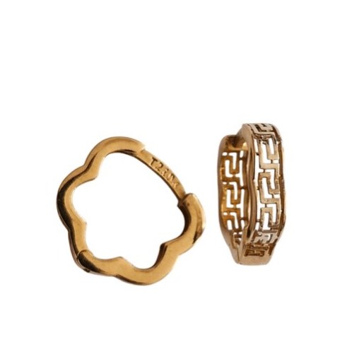 گوشواره طلا 18 عیار گل ورساچه 1.370گرم