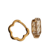 گوشواره طلا 18عیار گل ورساچه 1.390گرم