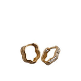 گوشواره طلا 18عیار گل ورساچه 1.390گرم