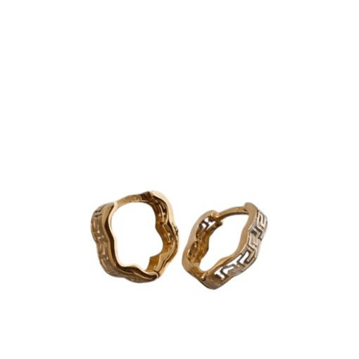 گوشواره طلا 18عیار گل ورساچه 1.390گرم