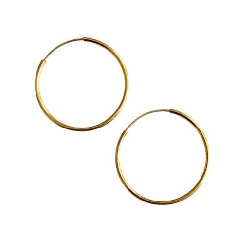 گوشواره طلا 18عیار حلقه ای پانکی 0.970گرم