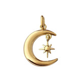 آویز طلا 18عیار ماه پلاریس 1.400گرم