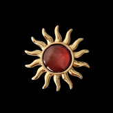 آویز طلا 18عیار خوشید عقیق 2.350گرم