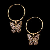 گوشواره طلا 18عیار حلقه ای نیکول 1.520گرم