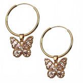 گوشواره طلا 18عیار حلقه ای نیکول 1.520گرم