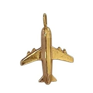 آویز طلا 18عیار هواپیما 0.800گرم