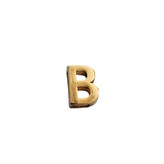 پلاک طلا 18عیار حرف B سه بعدی 0.350گرم