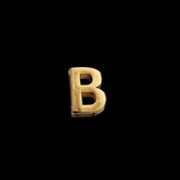 پلاک طلا 18عیار حرف B سه بعدی 0.350گرم