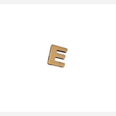 پلاک آویز طلا 18عیار حرف E سه بعدی 0.480گرم