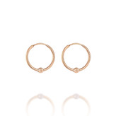 گوشواره طلا 18عیار حلقه ای البرناردو 0.330گرم
