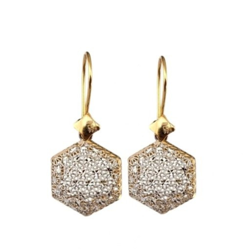 گوشواره طلا 18عیار ملکه برفی 3.480گرم