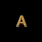 آویز طلا 18عیار حرف A سه بعدی 0.270گرم