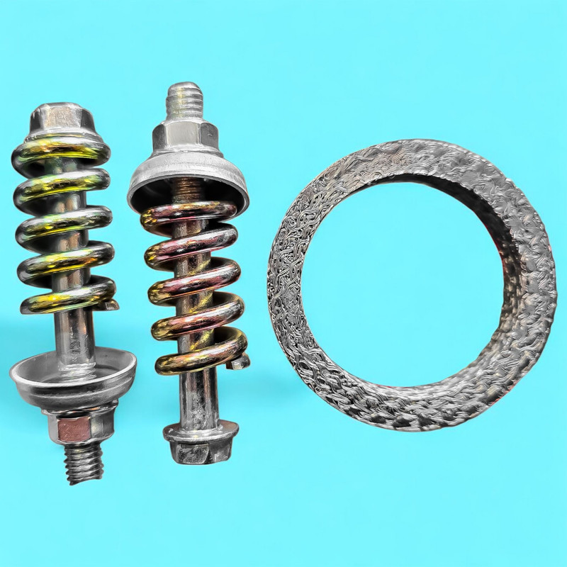 مجموعه واشر و پیچ و مهره گلویی اگزوز خودرو فورس مدل 002686 مناسب برای پژو ۴۰۵ SLX و پژو پارس TU5 بسته ۳ عددی