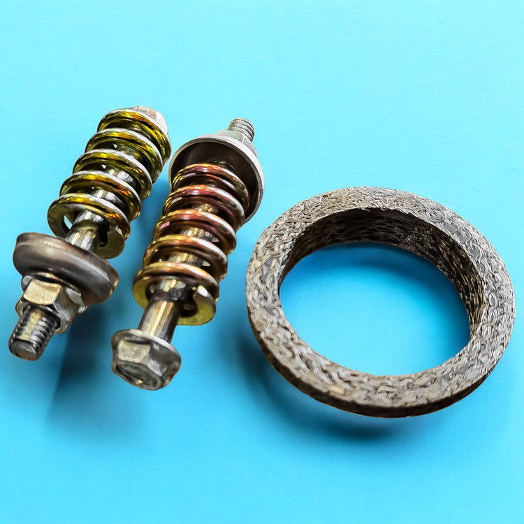مجموعه واشر و پیچ و مهره گلویی اگزوز خودرو فورس مدل 002686 مناسب برای پژو ۴۰۵ SLX و پژو پارس TU5 بسته ۳ عددی